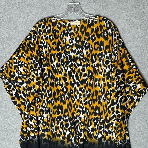 Bobbie Brooks Leopard Kimono Cover Up One Size Sleepwear Duster - Picture 4 of 11